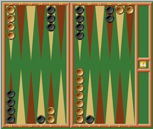 Backgammon board